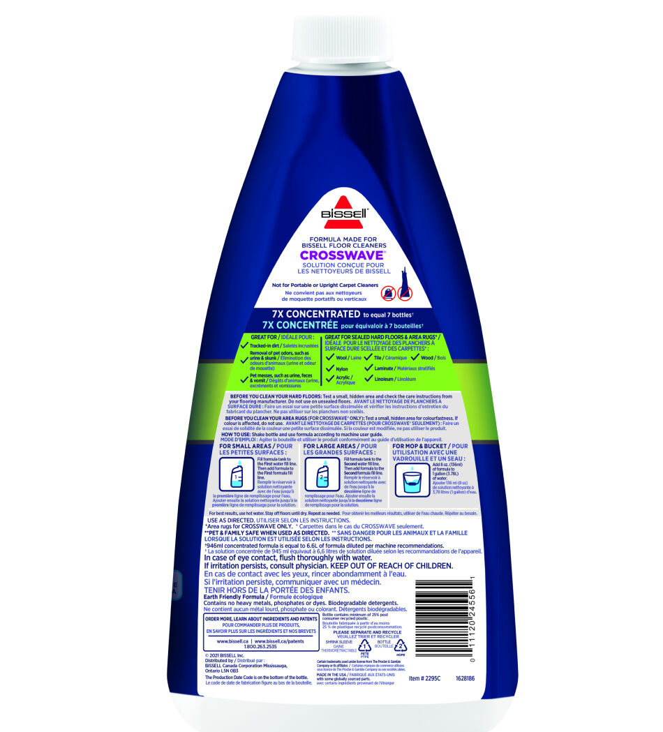 Bissell crosswave solutions cheap
